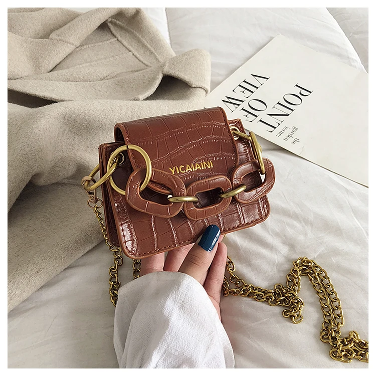 

2019 New Personality Saddle Bag Chain Shoulder Bag Shoulder Bag
