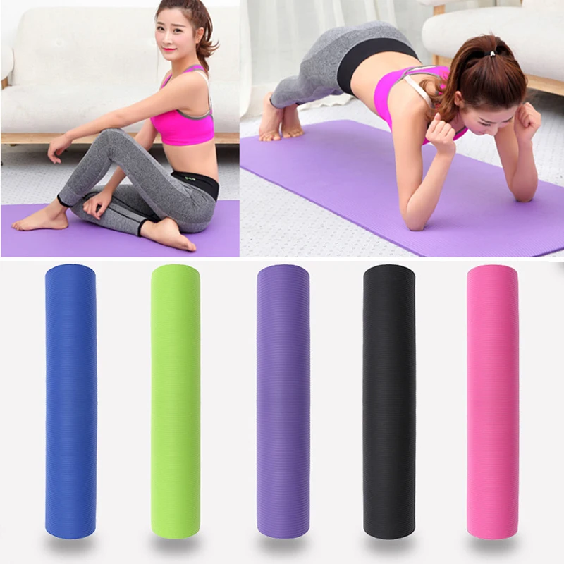 

Hot Thicken Yoga Mat Anti-Slip Sport Pad for Fitness Pilates Exercise with Strap Mesh Bag 10mm MVI-ing