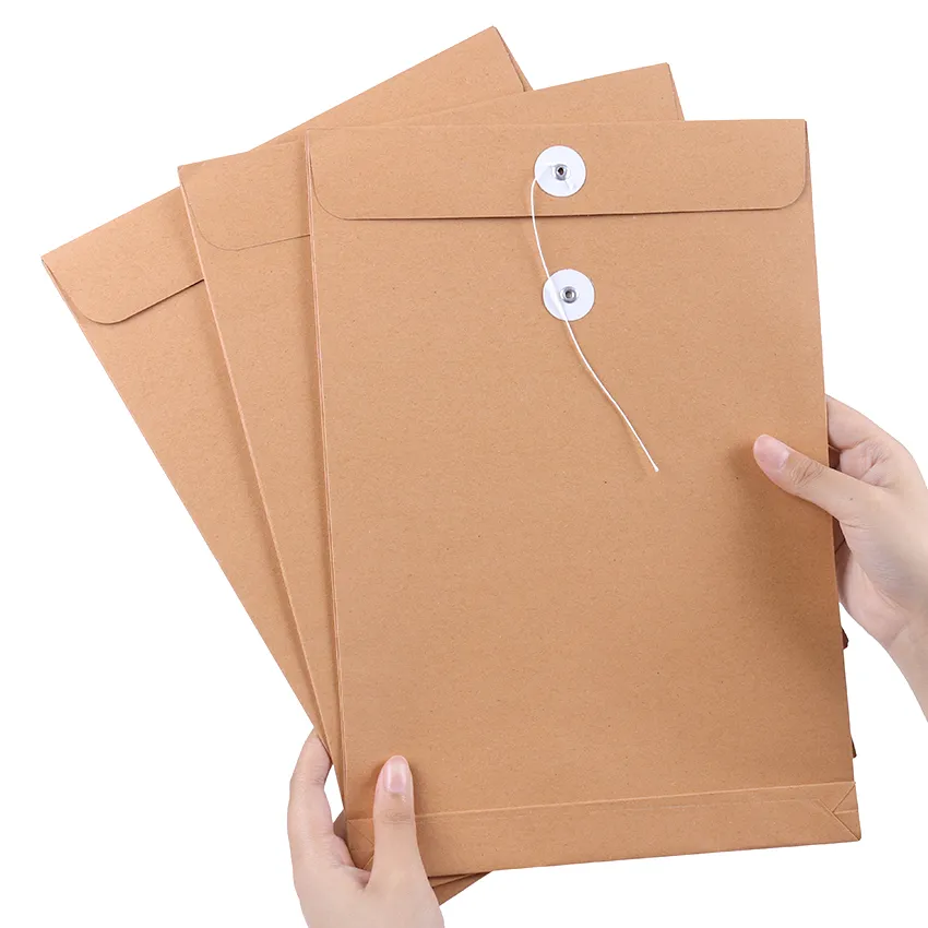 Kraft Paper School Office Stationery  A4 Stationery Folder File Bag -  10pcs A4 Paper - Aliexpress