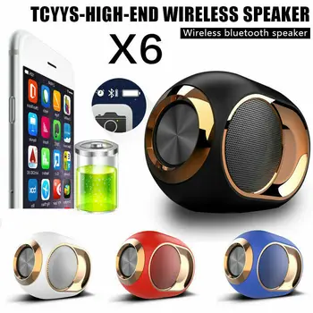 

4 Colors 2020 New Fashion Portable TCYYS-X6 High-end Bluetooth Audio Wireless Dual Speaker-108 DB New