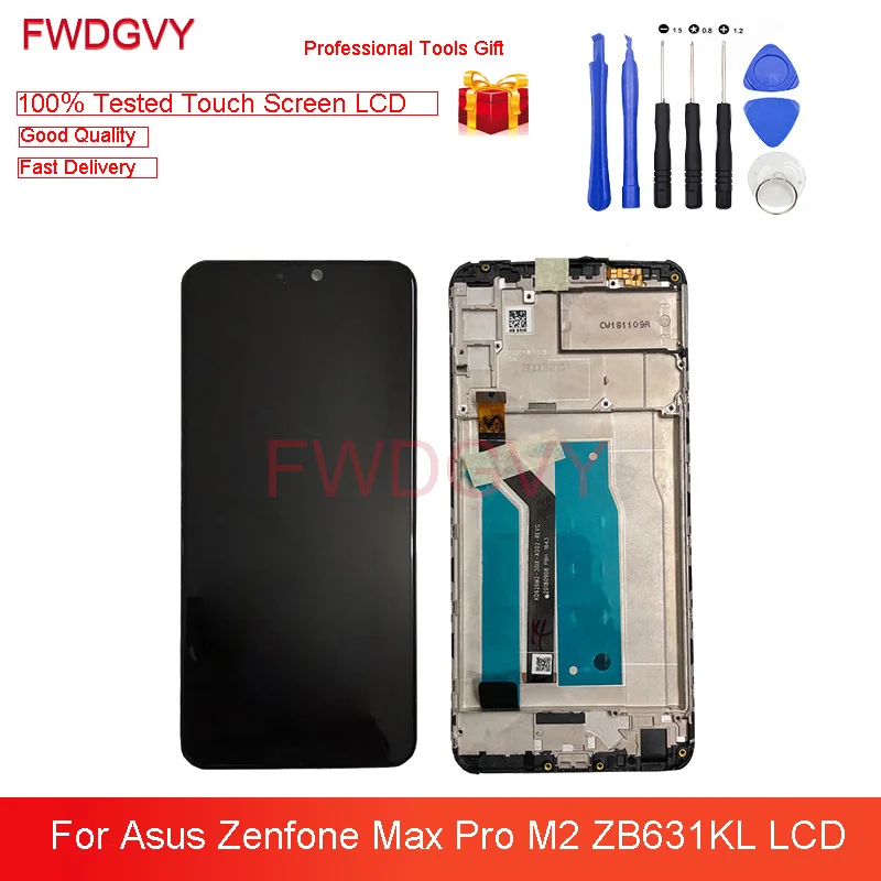 

6.26'' For Asus Zenfone Max Pro M2 ZB631KL LCD Display Touch Screen Digitizer Assembly for Max Pro M2 ZB631KL X01BDA Lcds