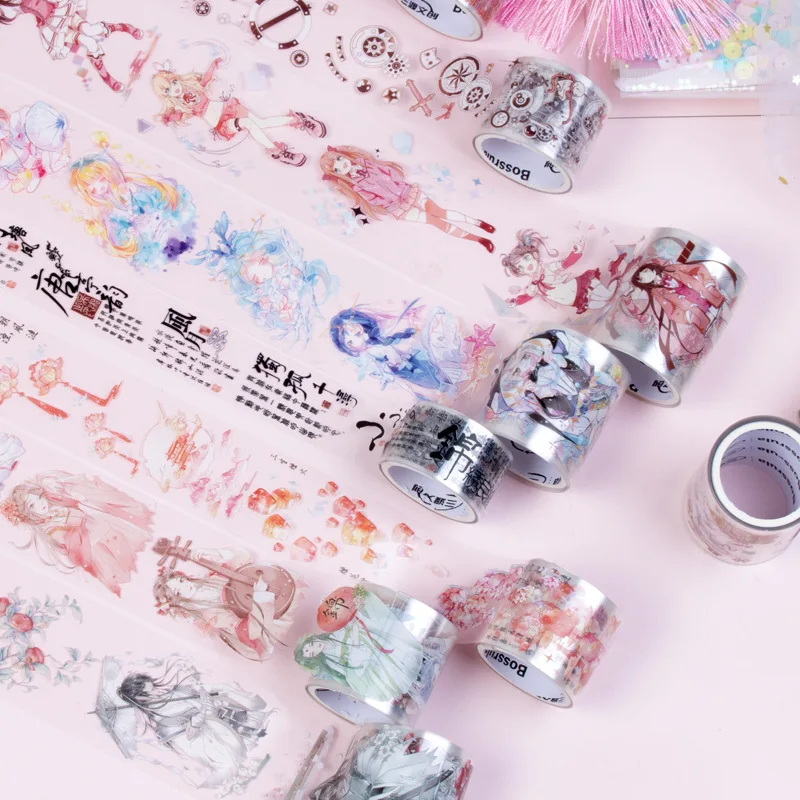 

Cartoon Characters Washi Tapes PET Hand Account Designer Mask Journal
