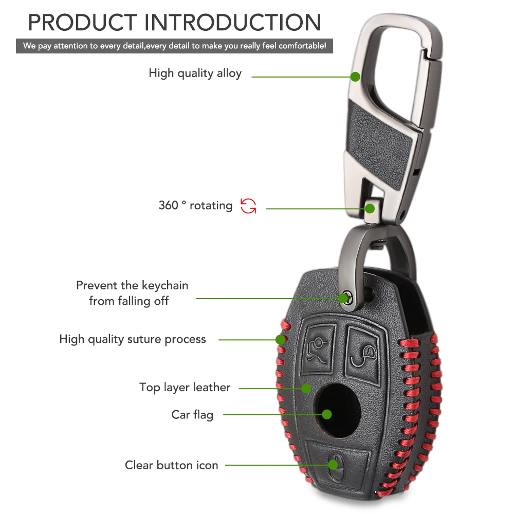 Чехол для автомобильного ключа из натуральной кожи чехол с дистанционным