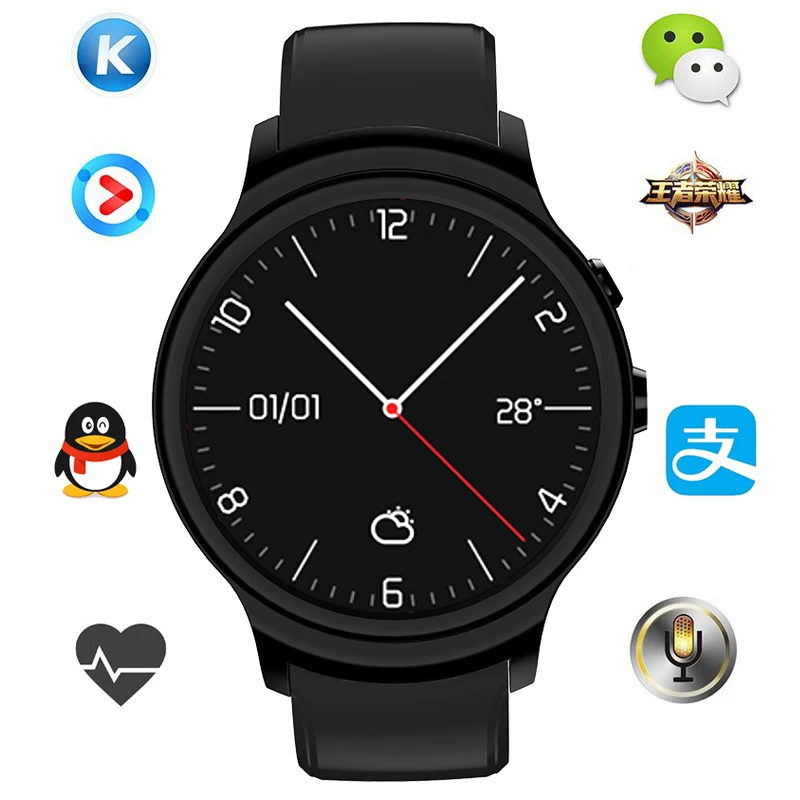 Wifi Bluetooth Smartwatch I3 Smart Watch Android Heart Rate Monitor QR Code Payment GPS Positioning Man Smart Watch