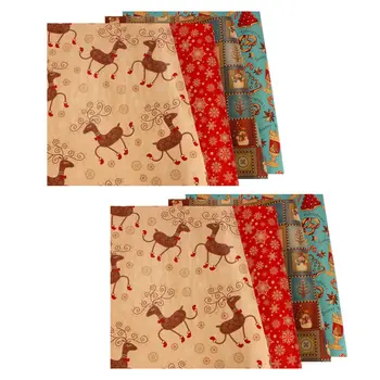 

20 Sheets Beautiful Lovely Christmas Kraft Paper Candy Wrapping Paper for Party Home