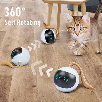 pet smart interactive cat toy colorful led self rotating ball toys usb rechargeable kitten electronic ball.jpg
