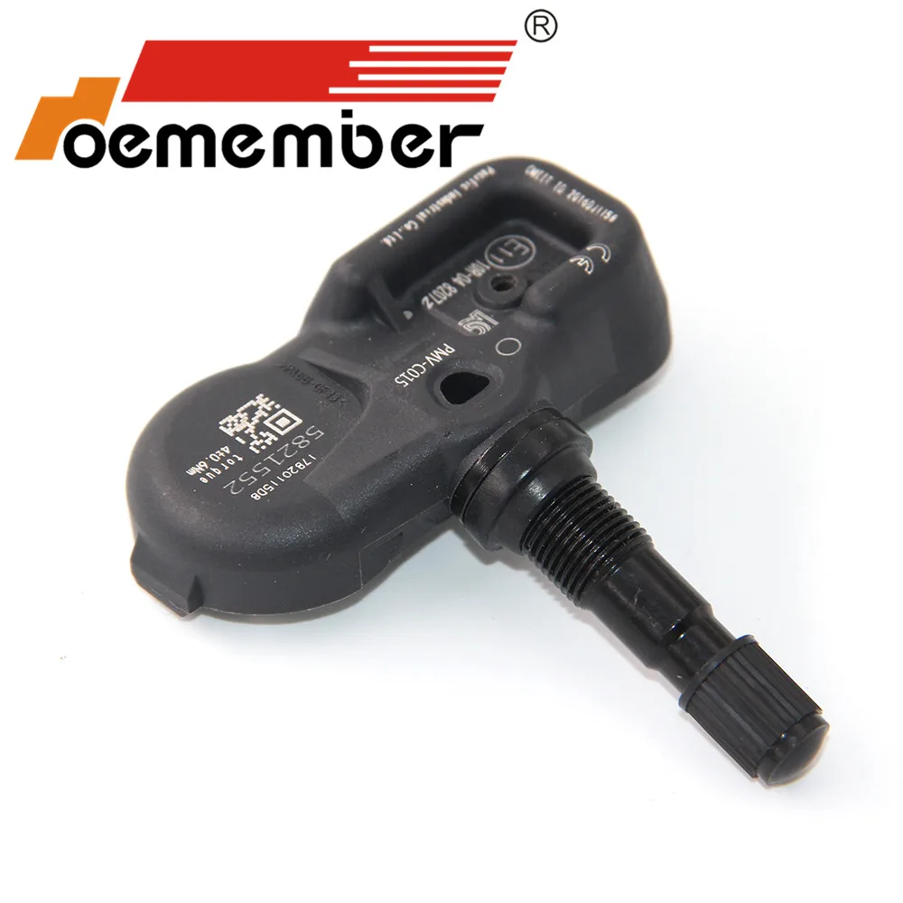 OEMEMBER 4pcs Car Tire Pressure Sensor 42607-48010 TPMS Monitoring System 4260748010 315Mhz - Color: One piece