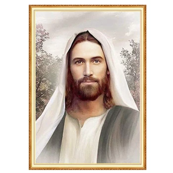 

MEIAN Diamond Painting Embroidery Cross-Stitch Religion Jesus Mosaic Full Round/Square Drill Rhinestones Home Decor