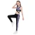 Girls Fashion Sportswear Child Geometric Printed Activewear V образным Вырезом Замочная скважина сзади Топ без рукавов + Брюки Леггинсы Детские Спортивные наборы