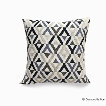 

Pillowcase Square Geometric Pattern Pillow Case Cushion Decor Home Cases Pillow Sofa Cover Retro Cover Cushion 45x45cm