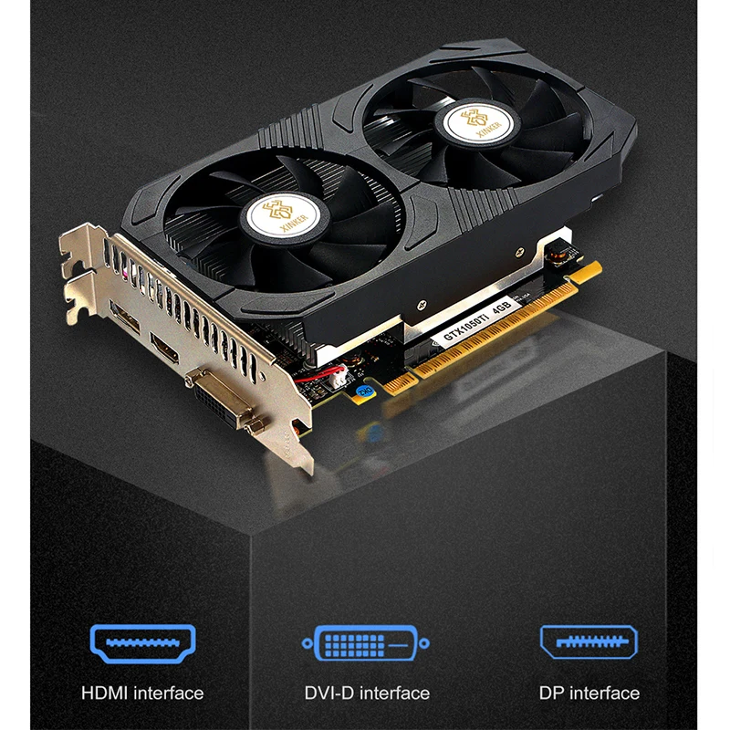 GTX1050 Ti GPU 4 ГБ GDDR5 128 бит PCI-E 3,0 для видеокарты NVIDIA 1050 Ti GeForce Gaming видеокарта placa de vide