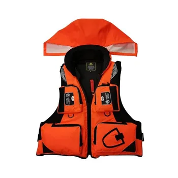

Sea Fishing Gear Life Jacket Light Weight Great Buoyancy Fishing Lovers Convenient Detachable Collar Design Reflective Patches
