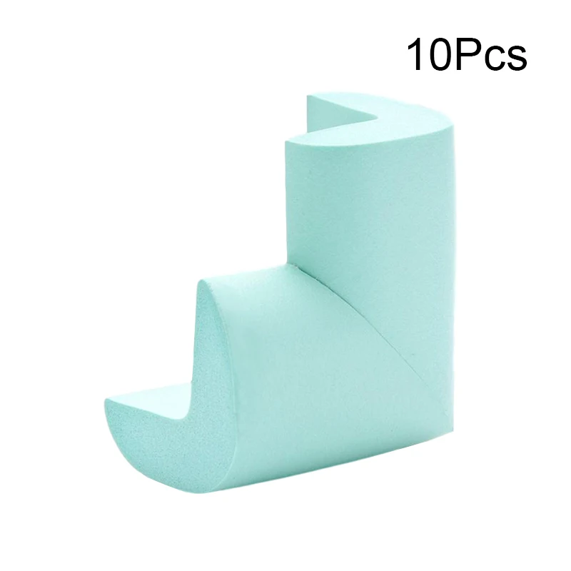 Sky Blue 10Pcs 5/10 шт. ребенок Детская безопасность Угловой протектор мебели полосы с закругленными краями защита углов гвардейский Обложка для детей ясельного возраста - Цвет: Sky Blue 10Pcs