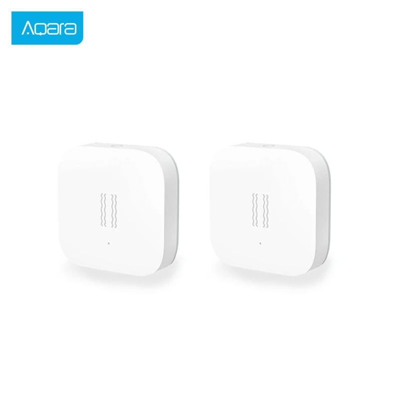2 PCS 5 шт., датчик вибрации Aqara и датчик сна, ценный сигнал тревоги, мониторинг вибрационного удара, встроенный гироскоп для Xiaomi Mi, приложение для дома - Цвет: 2 PCS