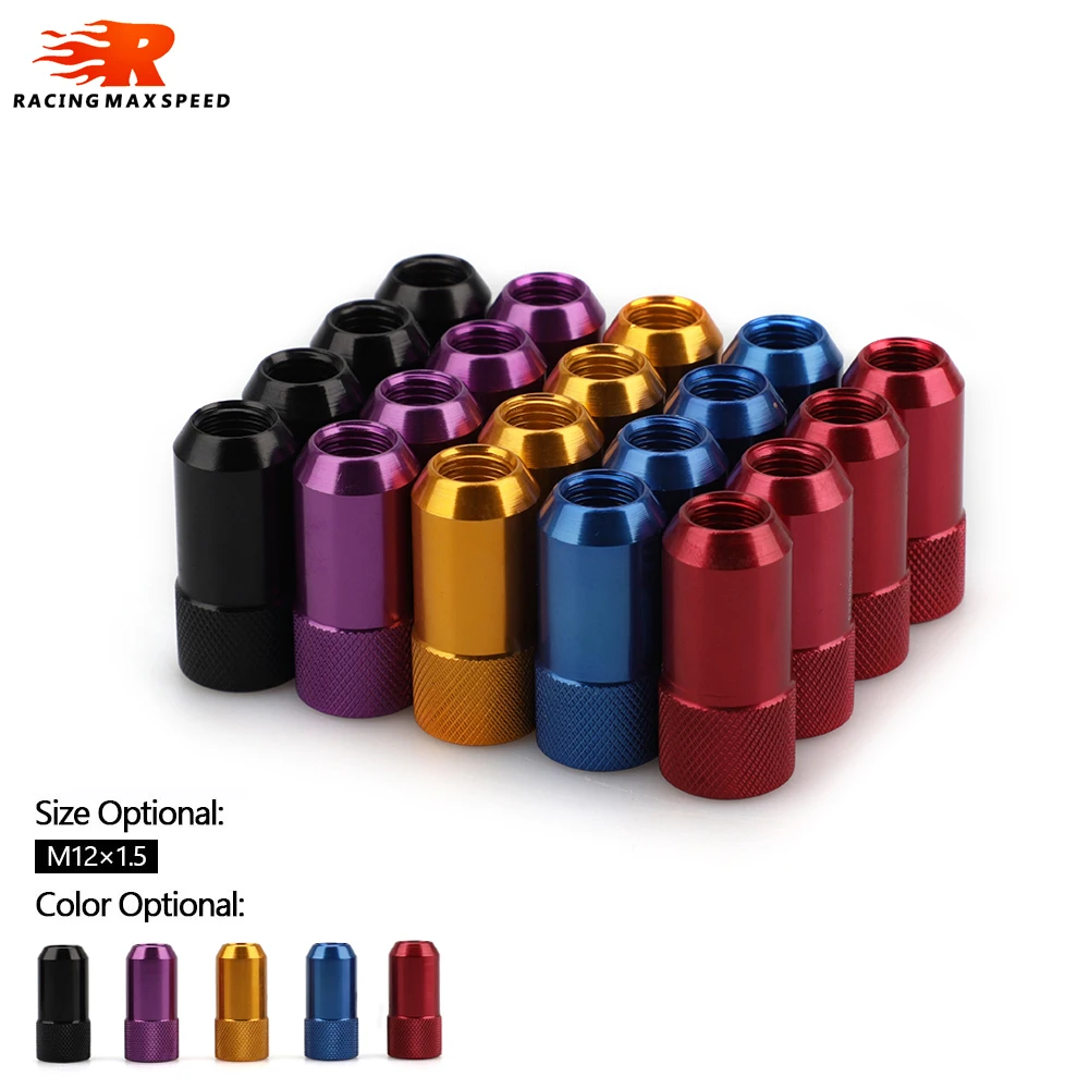 20pcs Universal 5 Colors Alloy Aluminum 7075t6 Racing Wheel Nut D1
