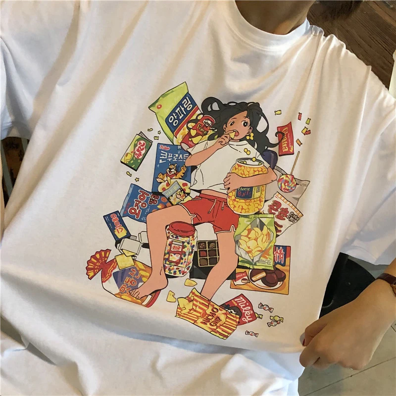 Lychee Harajuku, женские футболки в полоску, 2 шт., топы, футболки с героями мультфильмов, женская футболка, топ, футболка, пэчворк, женские футболки