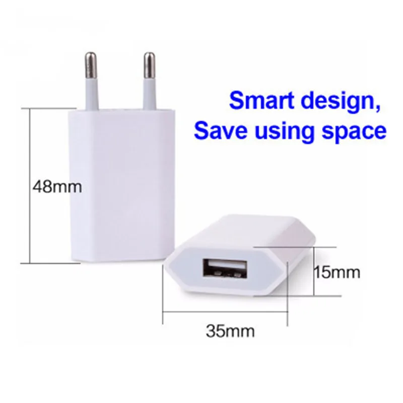 

5V1A USB Charger EU US Plug Adapter For iPhone 5C 6 6s 7 8 Plus X XR iPad Samsung Mas Fast Charger Mobile Phone Charger