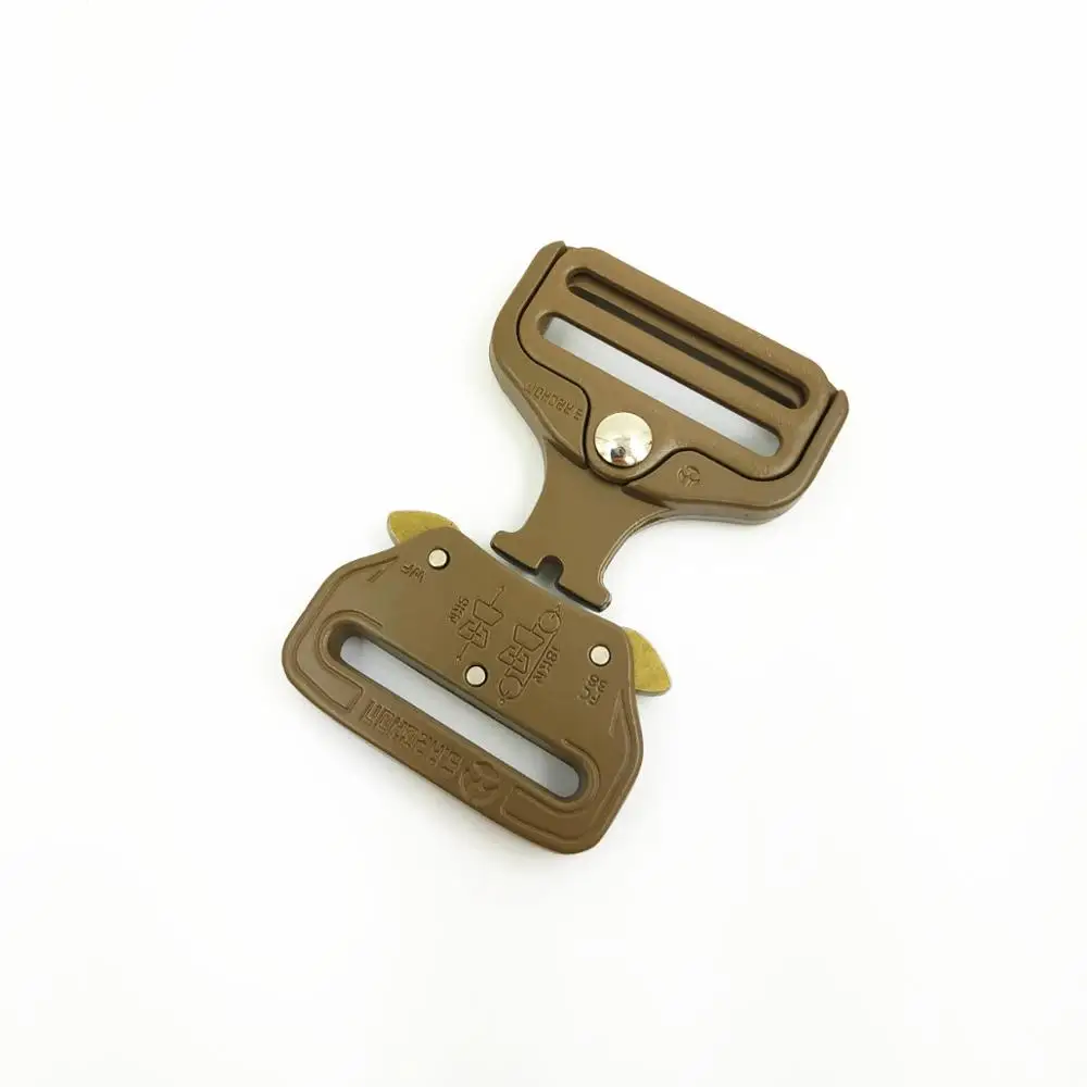 2 Pieces 1.5" Military Equipment Quick Release Safe Metal Buckle 38mm DIY Bag Strap Waist Belt Tactical Accessories