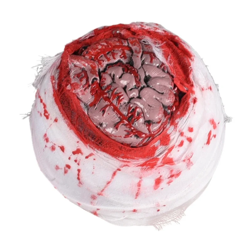 

Halloween Horror Blood Brain Fluid Hat Simulation Bloody Brain Hat Scary Halloween Cosplay Costume Props Adults Party Supplies