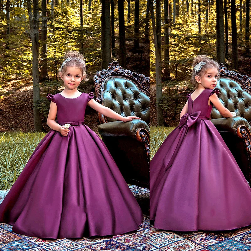 Beads Sash Elegant Kids Dresses ...