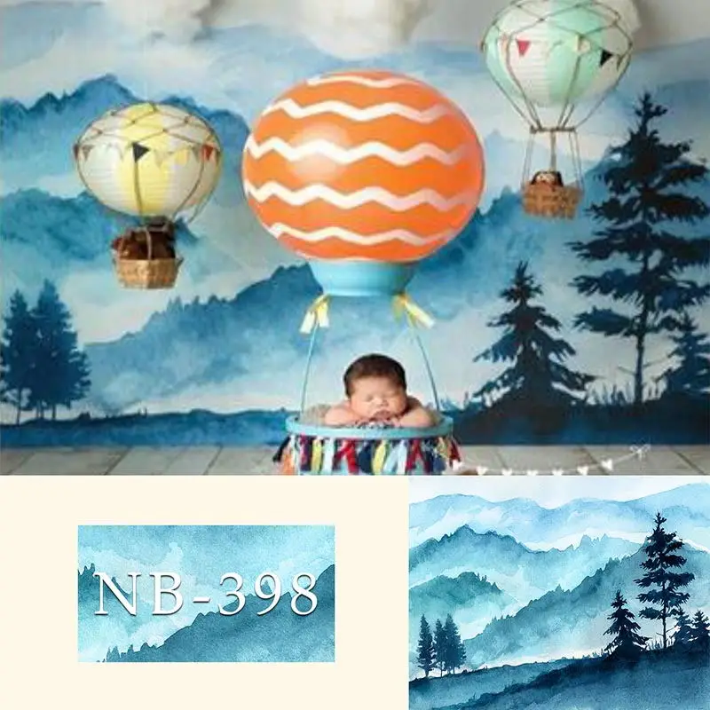 Фон для портретной фотосъемки новорожденных для студийной фотосъемки детей на день рождения баннер фоновые принадлежности реквизит фотосессия - Цвет: NB-398