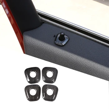 

4pcs Black Wood Grain For BMW X1 F48 2016-2019 ABS Car Door Lock Cover Trim Stickers Car Accessories For BMW X2 F47 2018 2019