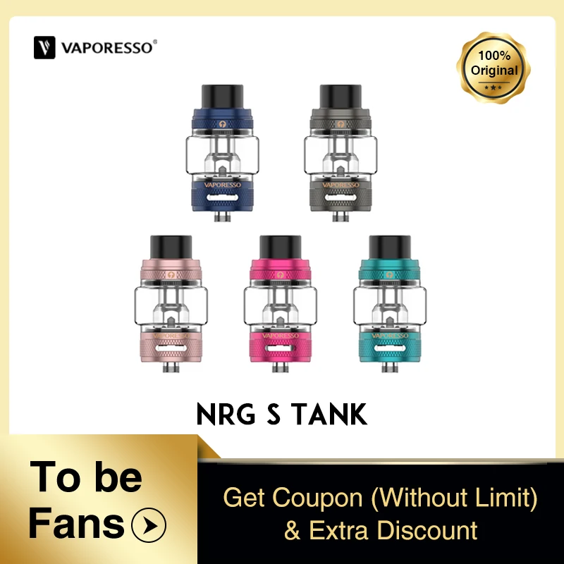[Новинка] бак Vaporesso NRG S 8 мл для RTA атомайзера RDA испаритель сетчатый мод