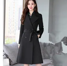Office Ladies Pink Black Blue Dresses Suit for Women Long Trench Coat and Floral Dress 2 Pieces Set Womens Casual Dress Suits