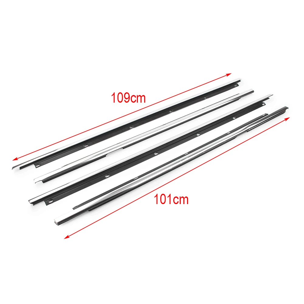 Уплотнитель для автомобиля окно литья Накладка дверного уплотнителя ремень погодными условиями полосы для Volkswagen Jetta 2005 2006 2007 2008 2009 2010 2011 Chrome