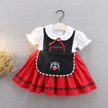 red princess dress for baby girl