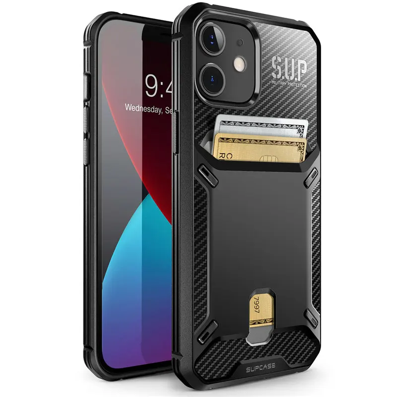 magnetic phone case Bảo Vệ SUPCASE Cho iPhone 12 Mini 5.4 Inch (Phát Hành Năm 2020) UB Kho Tiền Mỏng Bảo Vệ Ví Bao Da Với Tích Đựng Thẻ peel case Cases For iPhone