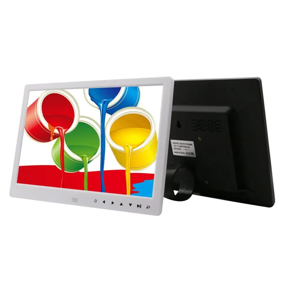 Beste Digitale Fotolijst 12 Inch Elektronische Digitale Fotolijst Ips Display Met Ips Lcd 1080P MP3 MP4 Video Speler