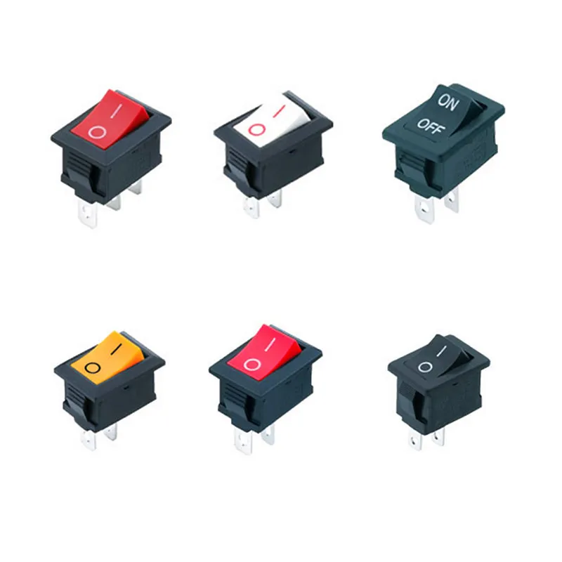 

Small Size White Ship Type Switch KCD11-101 Size 10X15m2 Feet Rocker Switch Installation Size 9*14