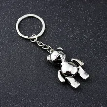 Поставка креативный цинковый сплав Металлический Брелок Плюшевый медведь кулон дешевый рекламный подарок