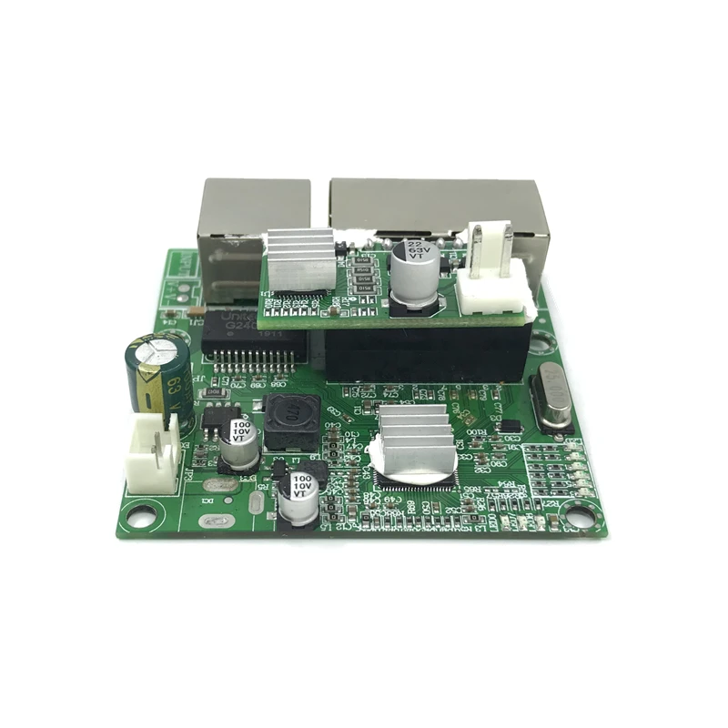 3-портовое питание по Ethernet гигабитный коммутатор модуль 48V2A 96 Вт-144 Вт 3 порта 10/100/1000 м контактный порт мини-коммутатор модуль PCBA материнская плата RJ45 POE