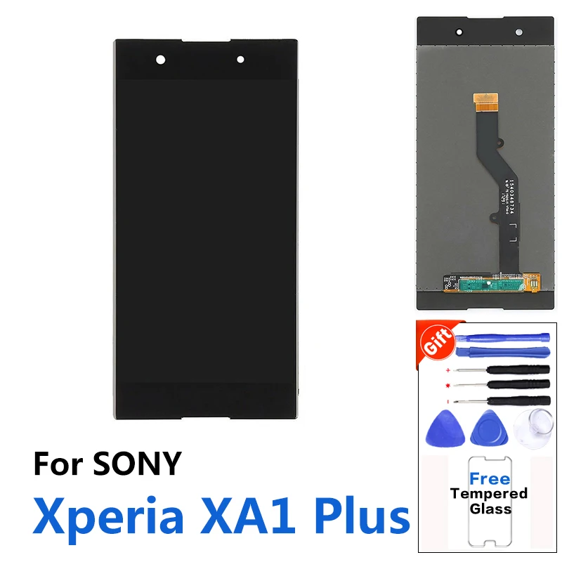 Оригинальный ЖК дисплей 5 дюйма для Sony Xperia XA1 Plus дигитайзер в сборе запасные части
