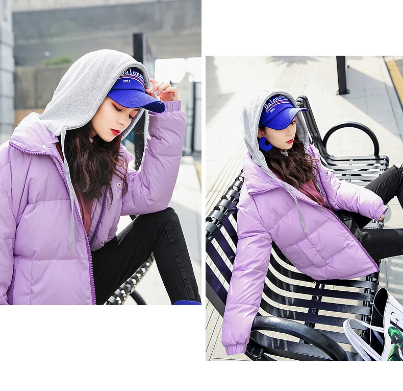 White duck down jacket female in 's new fashion coat in the fall and winter of long