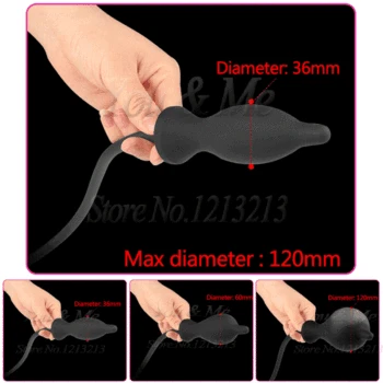 10 speed Vibrator Anal Plug Expandable Vestibular Inflatable Anal Dilator Masturbator Anal Ball Sex Toy for Men Women Amal Plugs 5