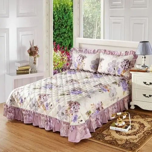 bedspread 5 Bedspread King Queen size Cotton Bed cover set Bed spread set Mattress cover Blanket Pillowcase couvre lit colcha de cama 40 - Цвет: bedspread 5