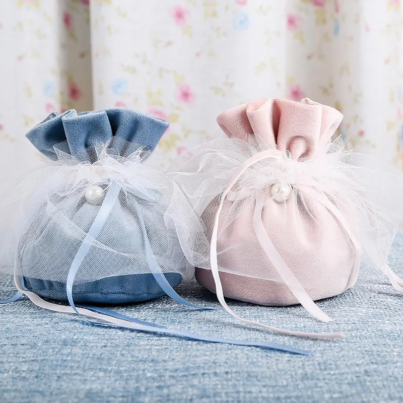 

10pcs Candy Boxes Velvet Gift Bag with THANKS Card Fringed Wedding Favors and Gift Box for Wedding Baby Shower Party Supplies