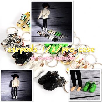 

Dropshipping Retro 3D Sneaker Model air pod 2 case Airpod PRO case Keychain Bag Box 1/6 12 inch male and female dolls available