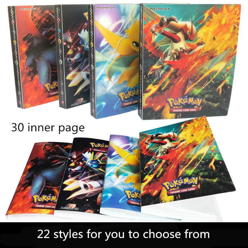 

22 Styles Pokemon Go Cosplay Prop Accessories Cards Collection Album 240 Card Pockets