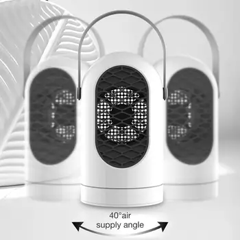 

400W Electric Fan Room Heater 220V Portable Space Heater Mini 3 Heating Settings Air Heating Space Winter Warmer Fan