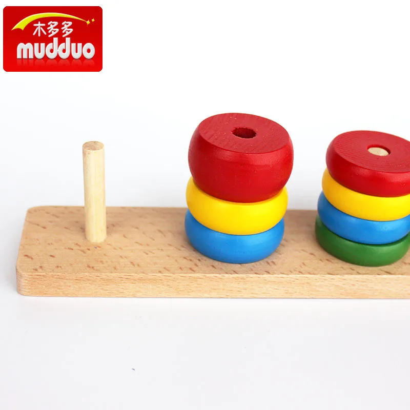 

Montessori Teaching Aids Family Eight Sets of Combination 8-Piece Set Montessori Children Early Education Profession Building Bl