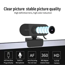 Webcam 1080P caméra web avec microphone Web USB Caméra Full HD 1080P Came webcam pour ordinateur PC Appels Vidéo En Direct