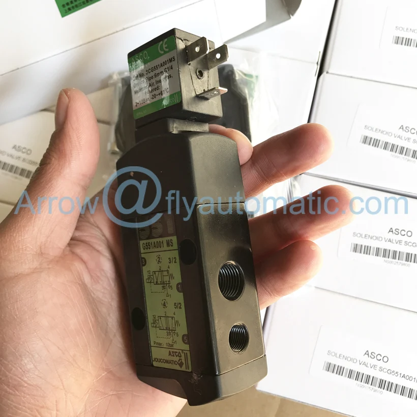 ASCO SCG551A001MS SCG551A001 MS 551 серии интегрированный пилот Пневматический электромагнитный клапан