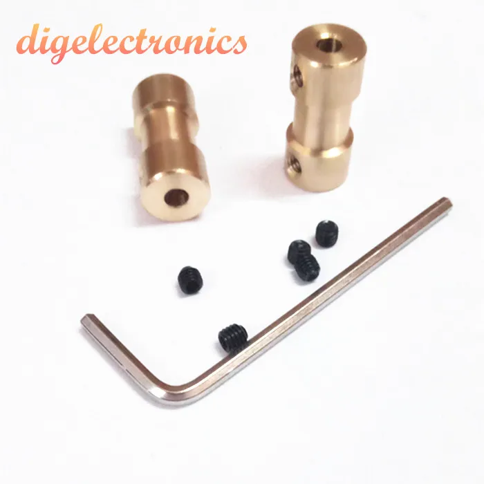 

Double-head 2/3/3.17/4/5/6 mm Brass Flexible Motor Shaft Coupling Coupler Motor Transmission Connector Drive Shaft