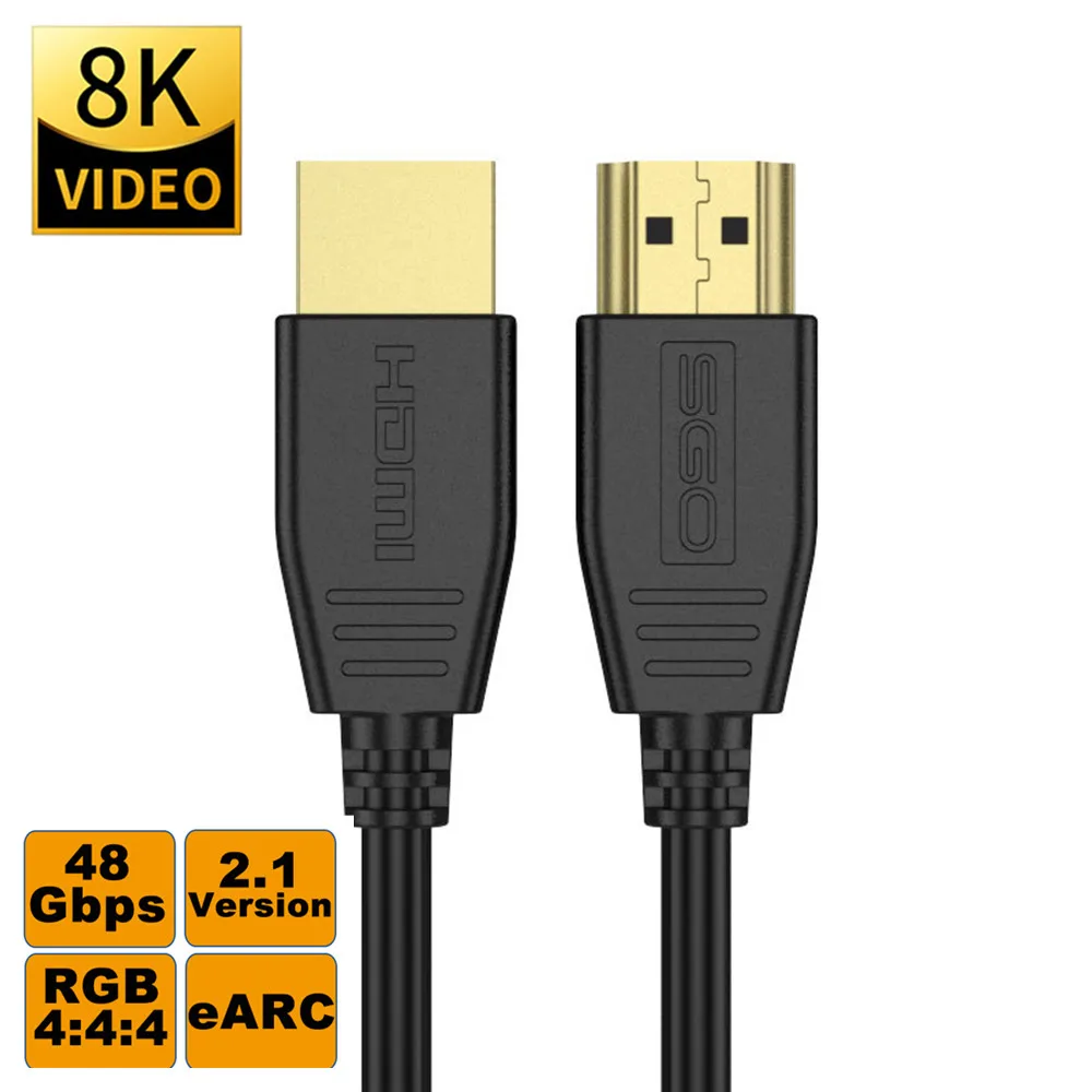  Optical Fiber HDMI 8K 2.1 Cable 48G 120HZ With Audio Video HDMI Cord Ultra-HD HDR 4:4:4 Lossles Amp