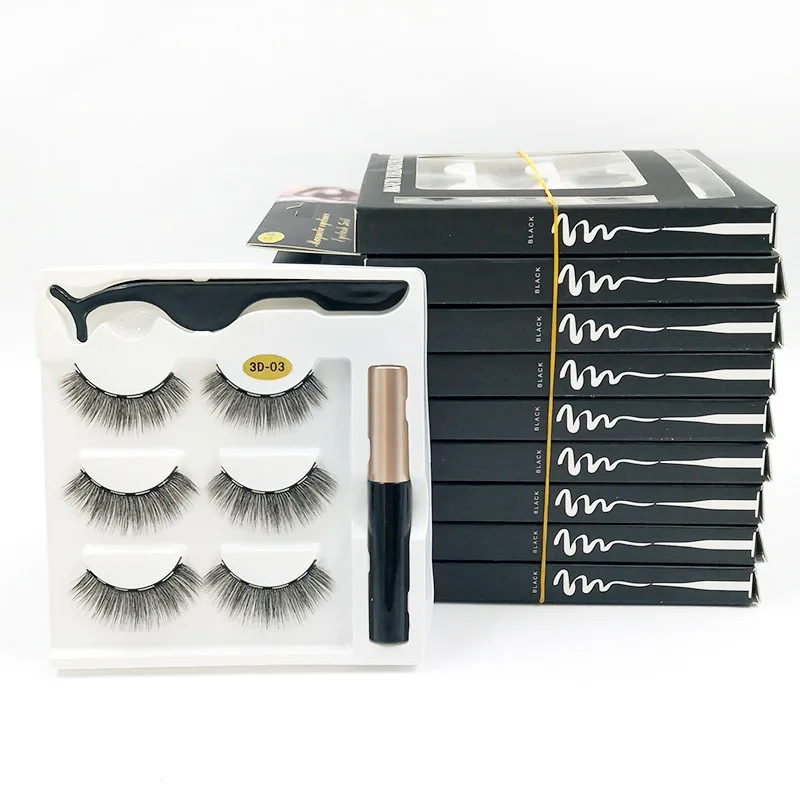 Atacado Vison Magnético Líquido Delineador Waterprooft Cílios Kit Mistura Grossa Natural Falso Olho Extensões Conjunto Makup Fornecedor 3d 2 Atacado 3d vison magnético líquido delineador waterprooft
