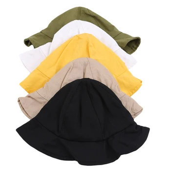 

Summer Casual Baby Sun Cap Outdoor Baby Girls Boys Beach Adjustable Cotton Hat Lovely Candy Color Sun Hats